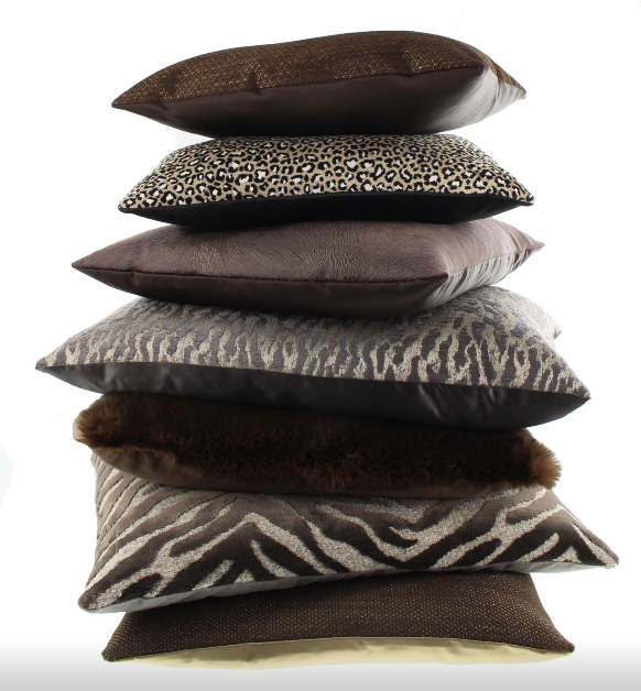 Kussen Dark Taupe Paco Claudi - Afbeelding 2