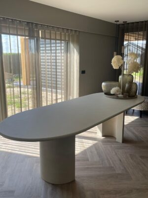 Eettafel Beton cire 280x100cm