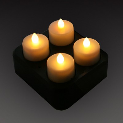 Imitatie waxinelichtjes 4 Stuks