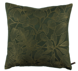 Claudi kussen Zivanna dark green