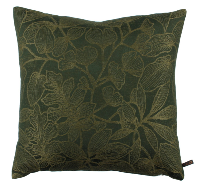 Claudi kussen Zivanna dark green