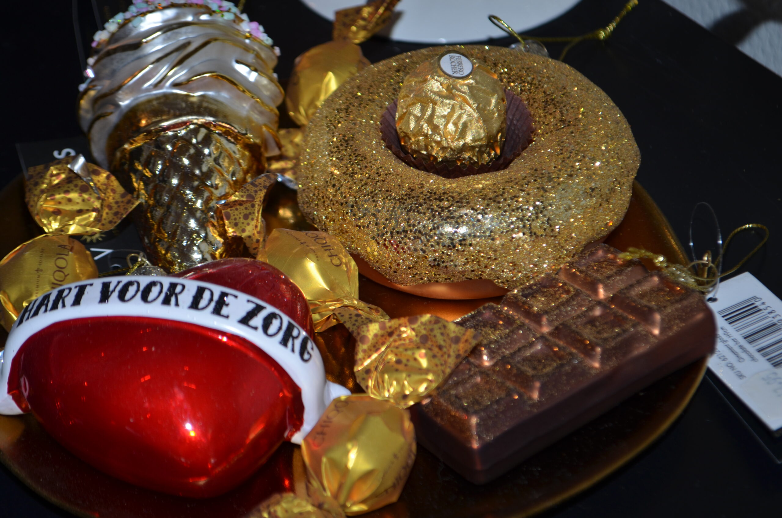 Vondels Hanger Donut Goud - Afbeelding 2