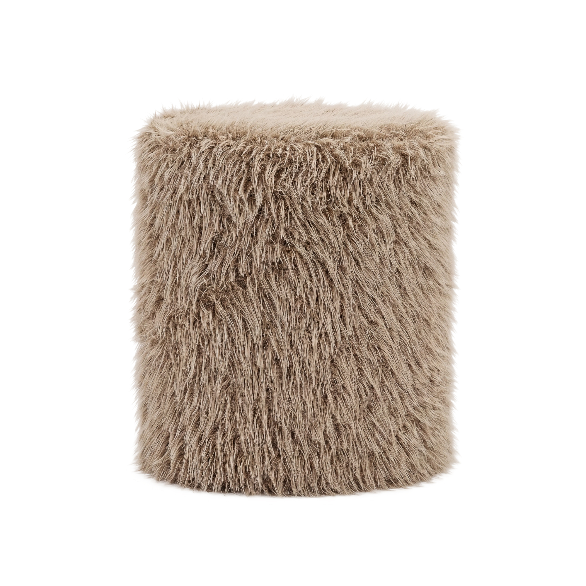 Poef Hairy Brown