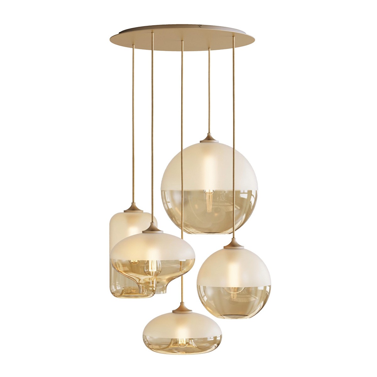 By Eve Set Mezzo Bulbs Champagne
