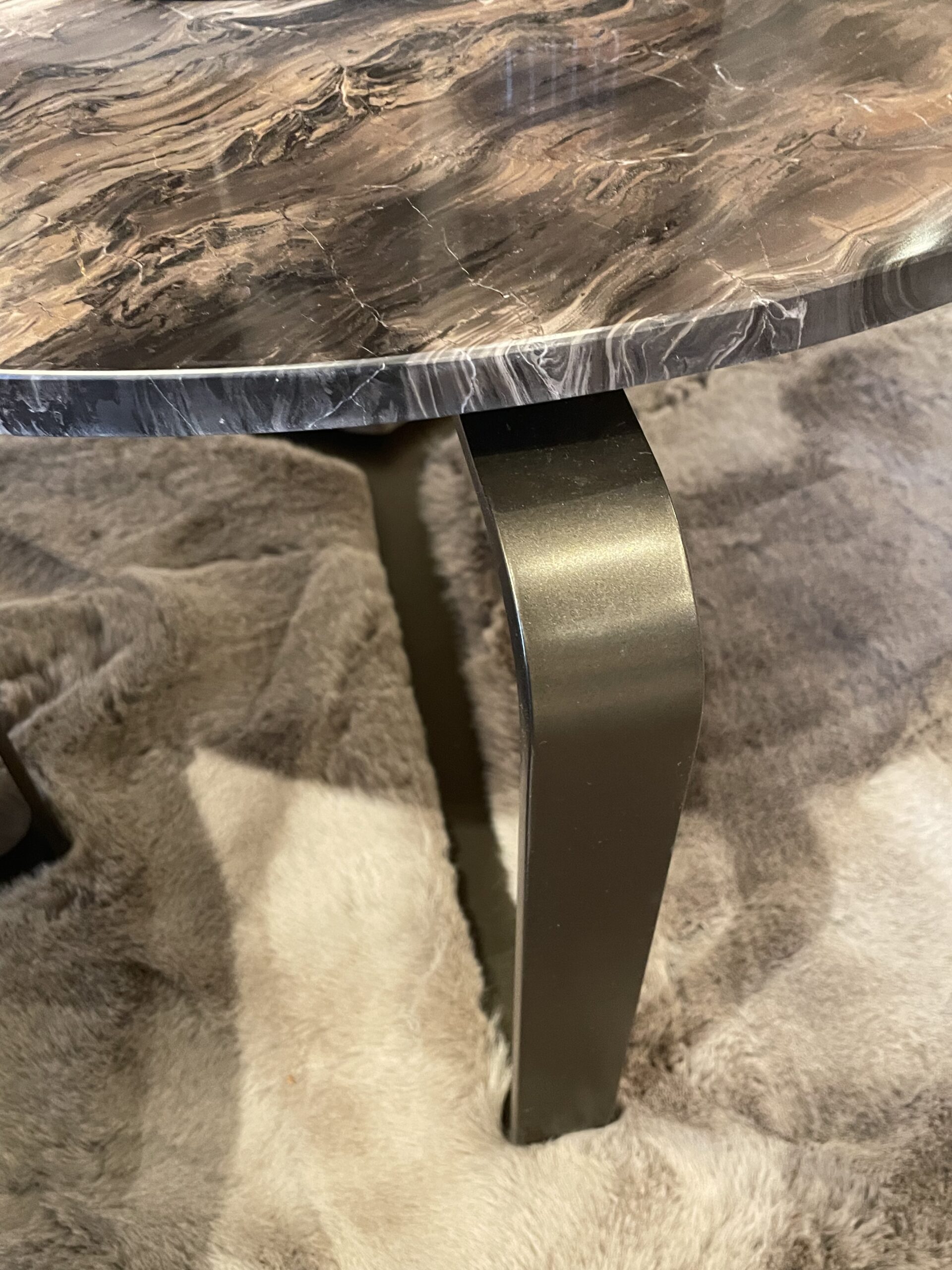 Duran Lora Mocca Marble Bronze ∅80x38cm - Afbeelding 4