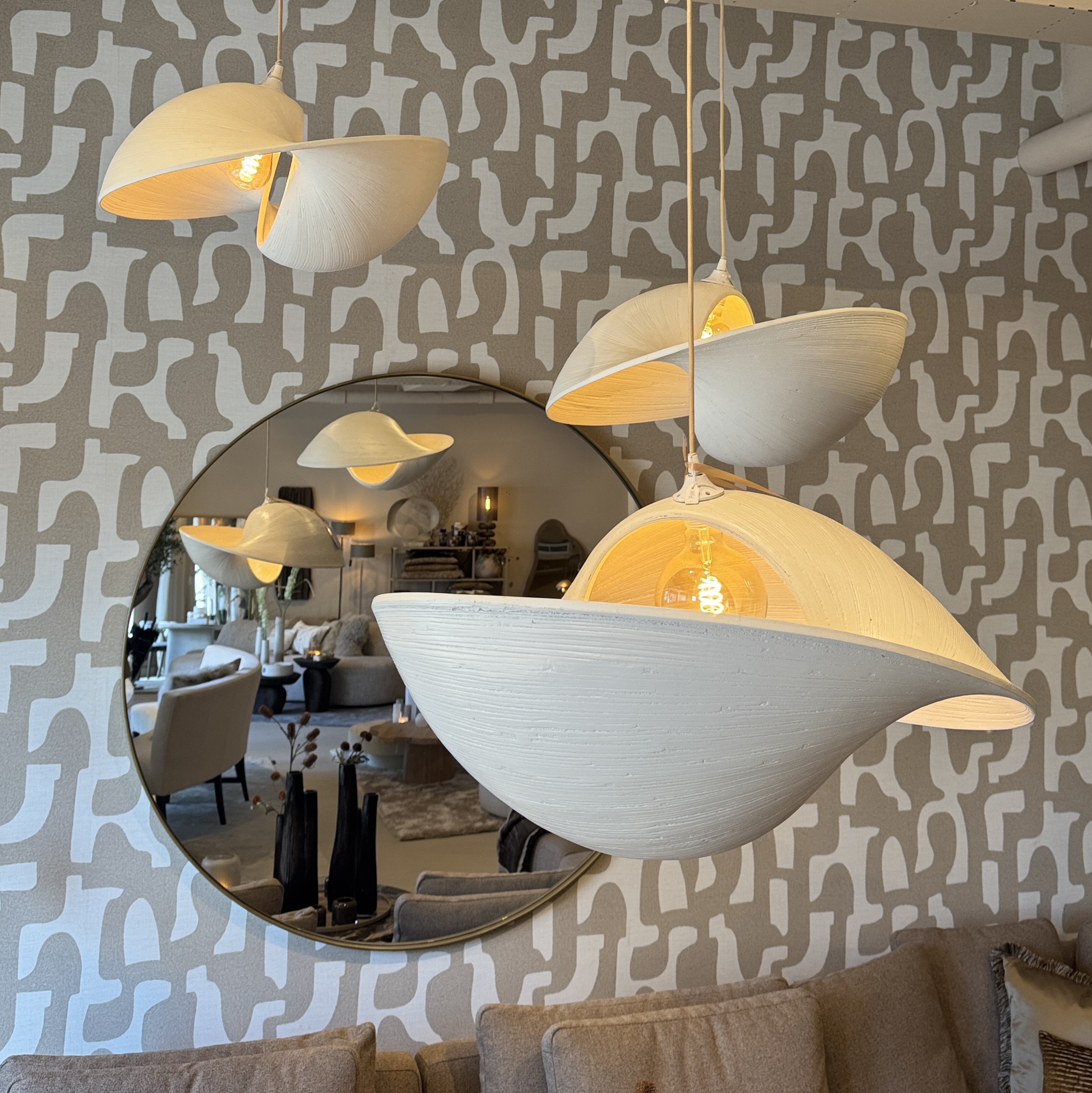 Bamboo Valbonne Hanglamp White