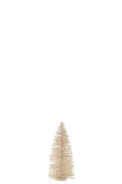 Kerstboom Glitter Ecru M