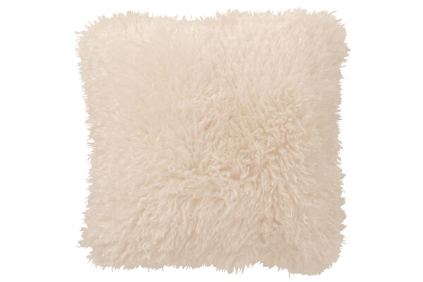 Kussen Faux Fur Wit