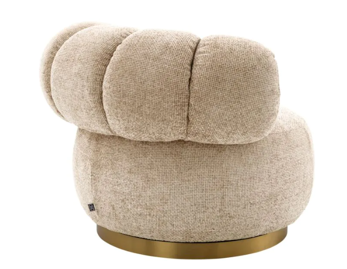 Draaifauteuil Phedra Eichholtz Sand - Afbeelding 2
