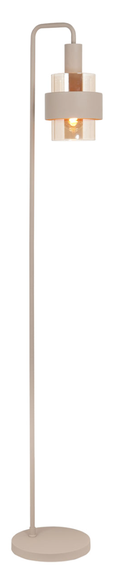 Vloerlamp Beige Glas - Afbeelding 3