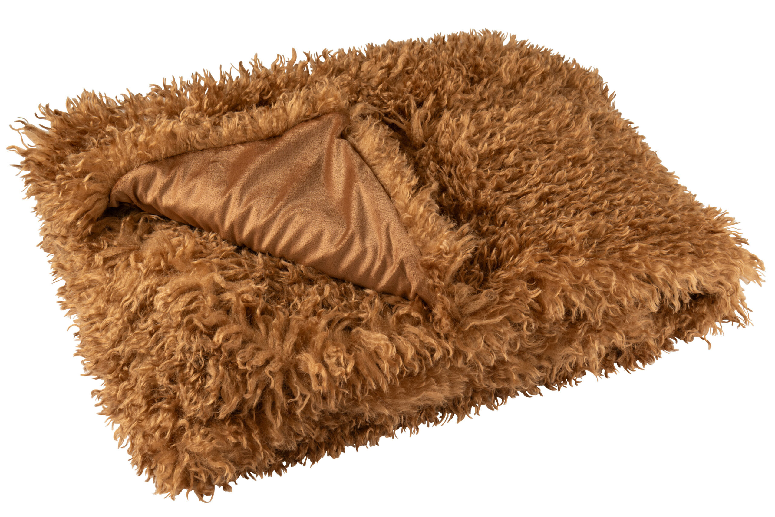 Plaid Faux Fur Bruin