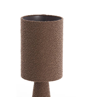 Tafellamp Bouclé Donkerbruin - Afbeelding 2