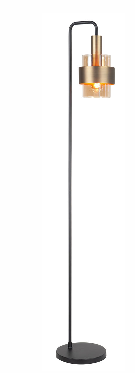 Vloerlamp Bronze/Zwart Glas - Afbeelding 3